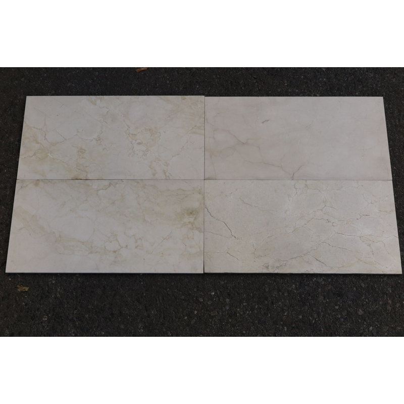 Carreau de mur et de plancher en marbre 4 po x 12 po
