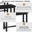 Mid-century Modern Dining Room Benches Set Of 2, Living Room Entryway Benches With Mdf Broad & Metal Frame, 39 Inch Kitchen Benches For Apartment, Dining Room, Living Room, Bedroom-1155593164