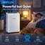 Déshumidificateur intelligent AIRPLUS 70 pintes pour la maison, déshumidificateur portatif pour salle de bain compacte, déshumidificateur de sous-sol de 4500 pieds carrés avec tuyau d'évacuation, déshumidificateur silencieux pour chambre à coucher, déshumidificateur pour véhicule récréatif intérieur