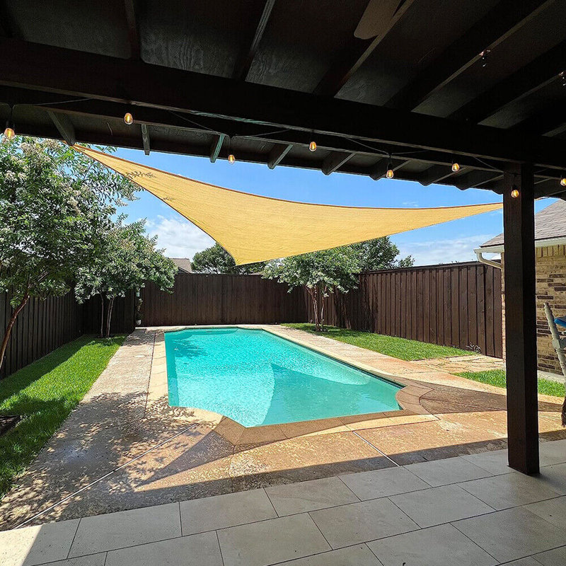 Triangle Shade Sail, High-Density Polyethylene Material, 16 ft. x 16 ft.