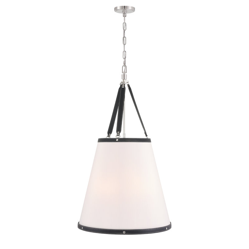 Libby Langdon Callahan 6 Light Polished Nickel Pendant, Nickel