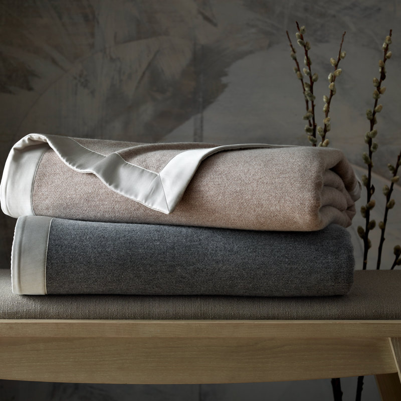 Brunello Cashmere Blanket, California King, Carob