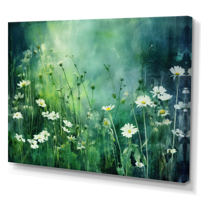 Pré vert à fleurs sauvages