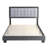 Pisa Velvet Upholstered Platform Bed Frame with Adjustable Headboard, Solid Wood Beam Support System, No Box Spring Required-2110187613-2110187601