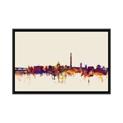 " Washington, D.C., USA On Beige " by Michael Tompsett