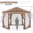 12 Ft. W x 12 Ft. D Hexagonal  Pop Up Gazebo with Zippered Mesh Netting-63574633