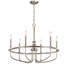 Lustre en roue de chariot à 6 lumières de style bougie Capital Hill-571440642