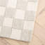 Tapis à carreaux en laine / coton touffeté à la main de couleur beige / ivoire MSR4760 Martha Stewart-90584594