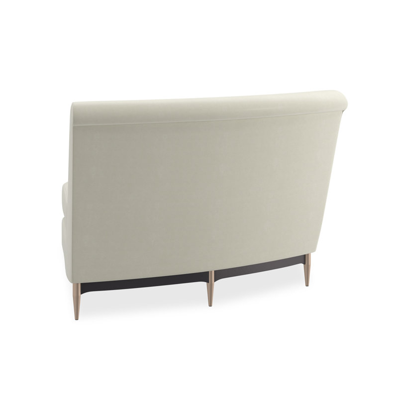 Three's Company Chair, Ivory Velvet
