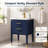 Clara Collection Single Bathroom Vanity with Porcelain Top-143281766-228218494