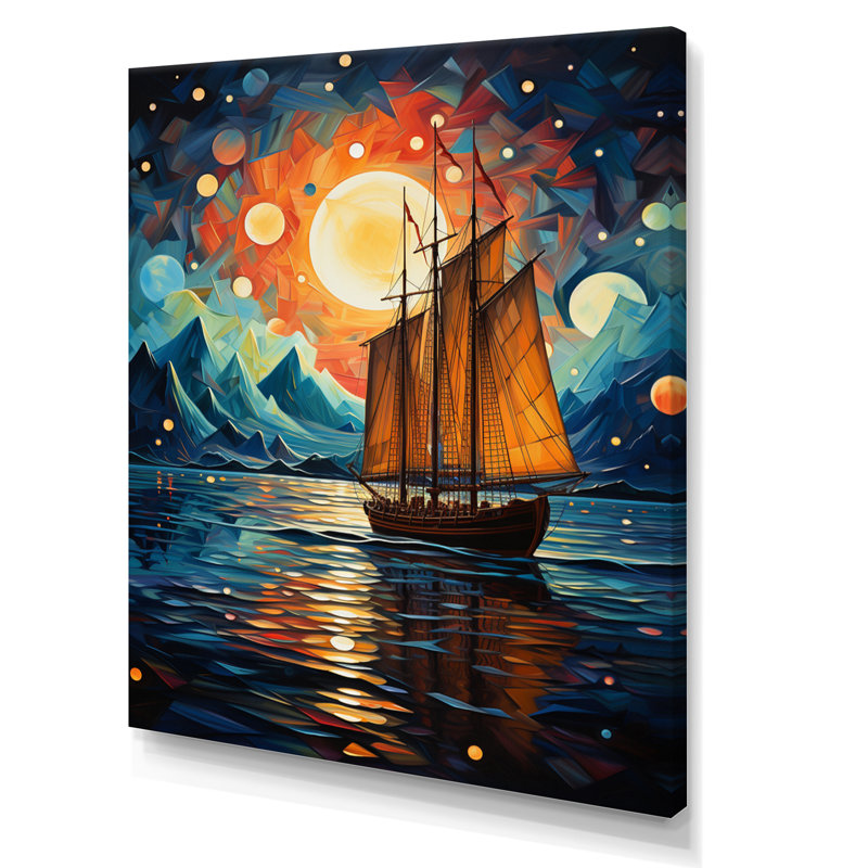 Voilier «Seafaring Dreams I» sur toile, L 24 po x H 32 po, Toile tendue
