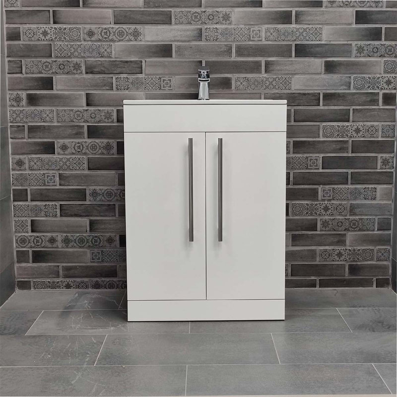 Adagio 609mm Single Bathroom Vanity with Integrated Ceramic Basin