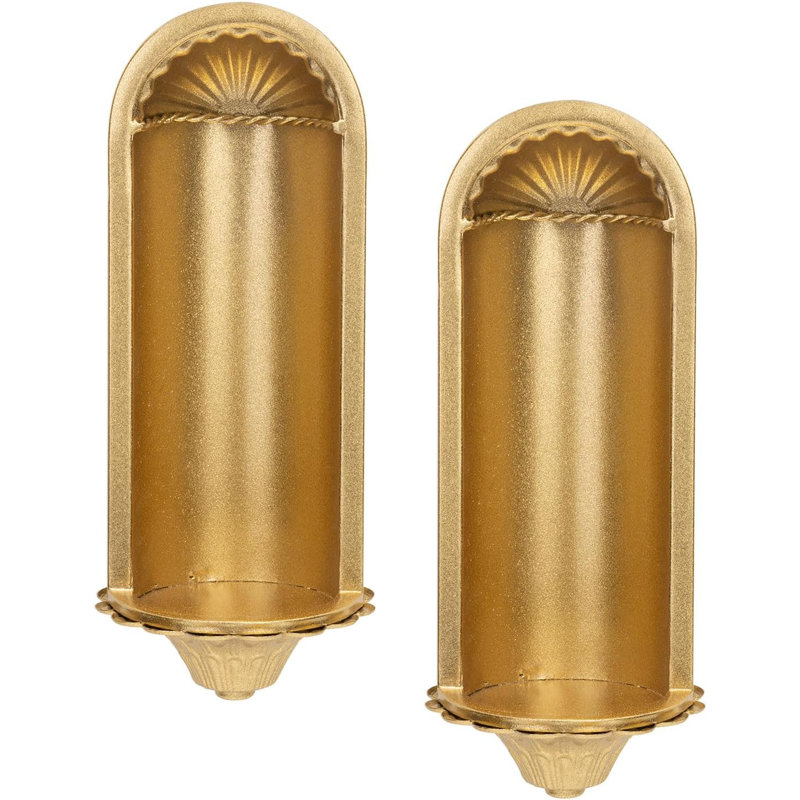 Golden Wall Candle Wall Light