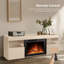 Foyer autoportant, télécommande, 60 po, manteau de cheminée électrique, luminosité de flamme 3D réglable (Lightoak)-788977650