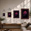 Lotus in Magenta Botanical - Framed Print-146733798-146733803