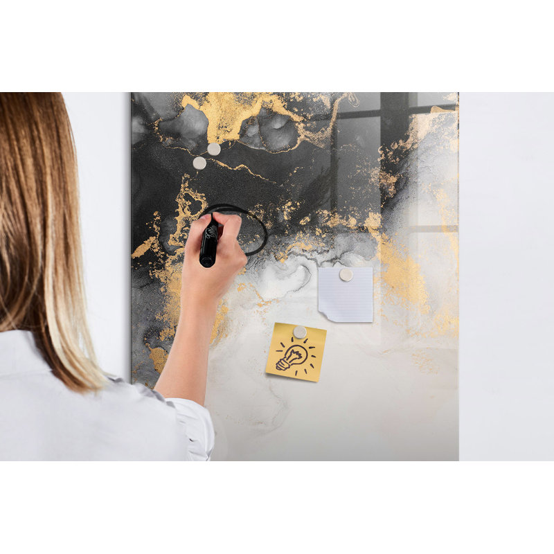 Marble Abstraction Magnetic Wall Mounted Dry Erase Board