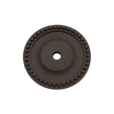 BP Series Beaded Single Hole Knob Backplate