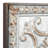 Metal Scroll Gray Wall Decor with Embossed Details