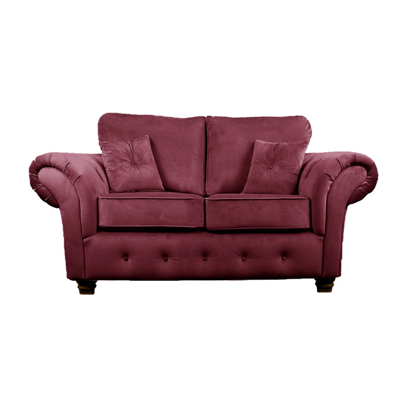 Lila 2 Seater Velvet Sofa, Plum
