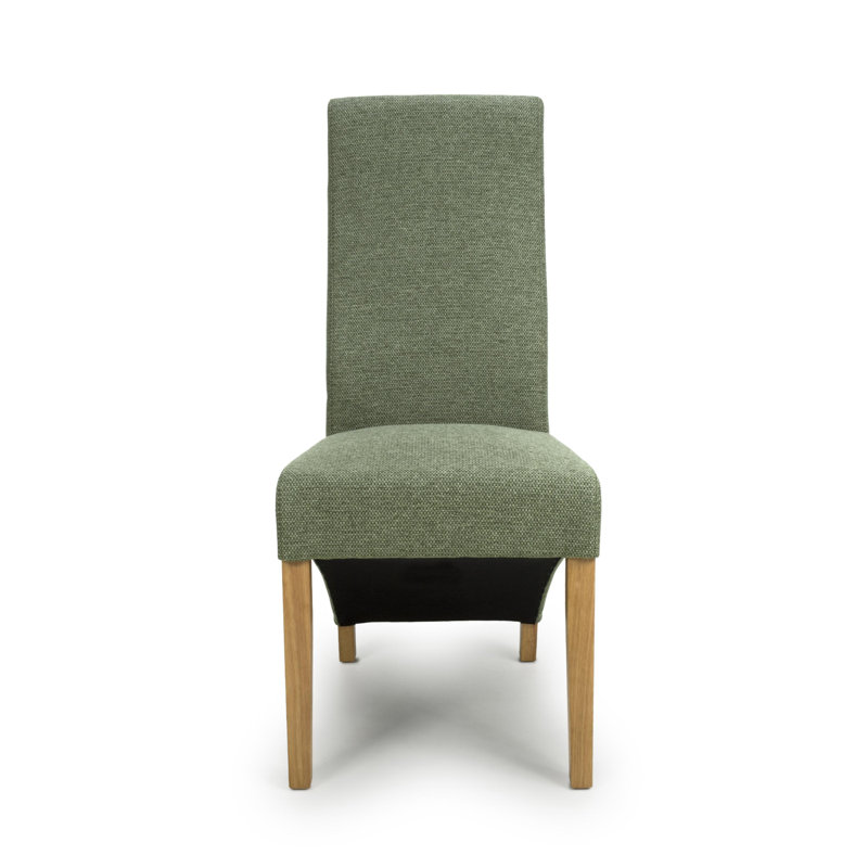 Duncanville Polyester Upholstered Side Chair, Green