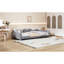 Lit de jour simple avec canapé-lit en tissu gris et charmant nuage - sans sommier tapissier-929021997