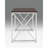 Madison Office Workspace Desk MDF/Chrome In Brown