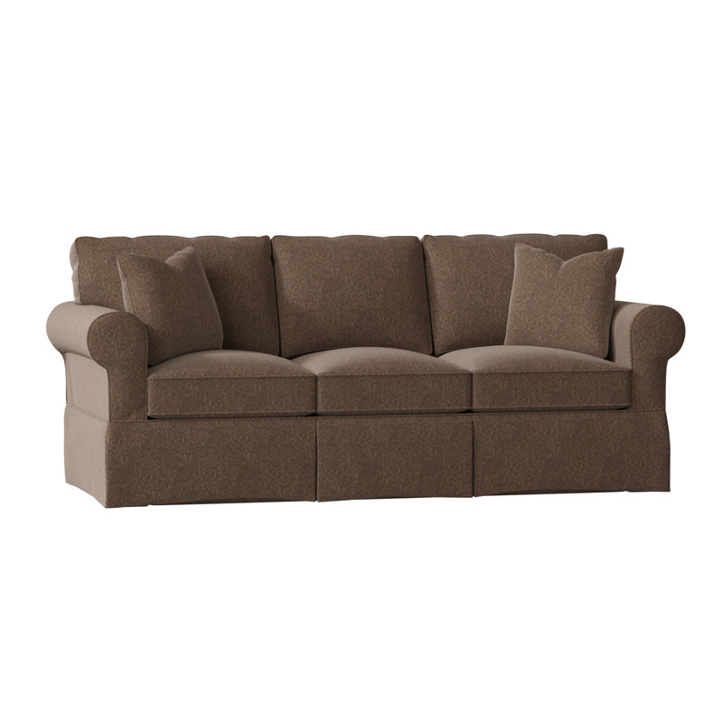 Thames 88'' Slipcovered Sofa, Antonio Navy, Boulderdash Mocha