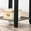 Table de bout simple en bois d'hévéa