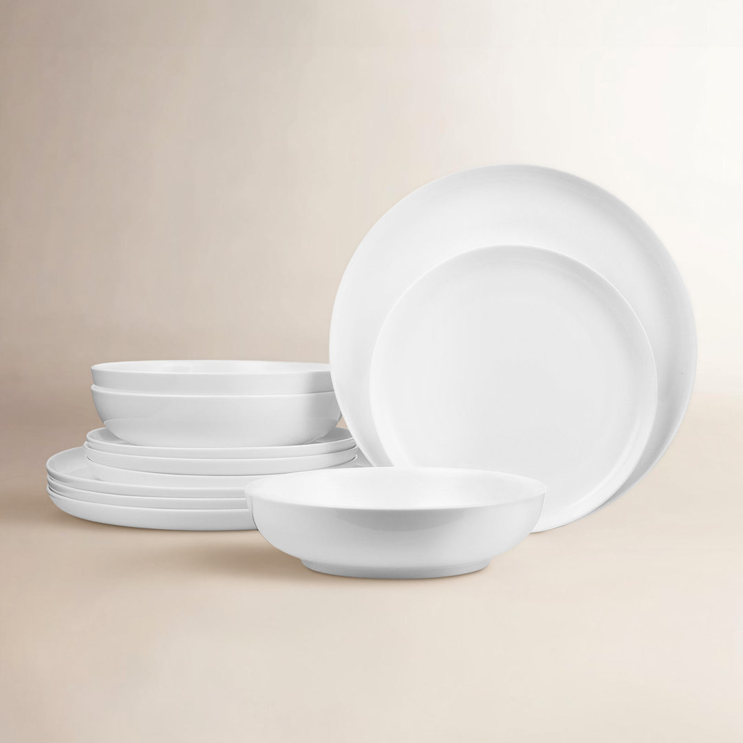 Sable 12-Piece Dinnerware Set Birch Lane™