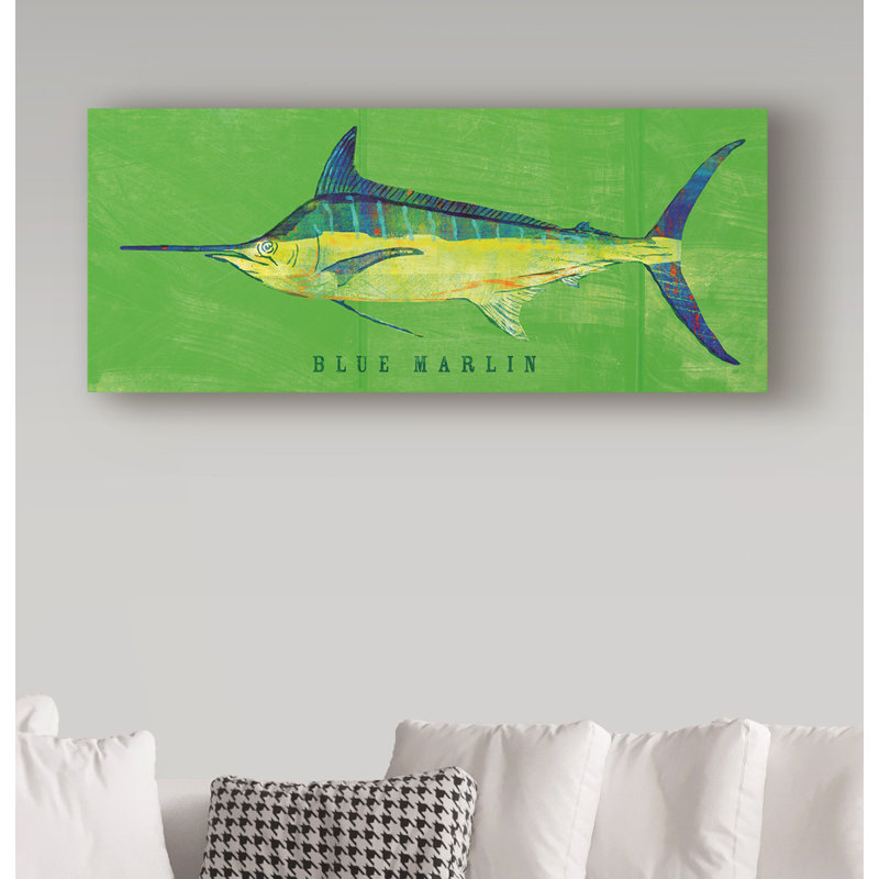 «Blue Marlin» par Kaior, impression sur toile tendue, H 8 po x l 19 po x P 2 po