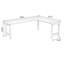 Bureau en bois de noyer clair en forme de L-108959863-108959866
