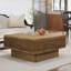 Table basse carrée avec rangement réglable