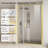 48" W x 72" H Framed Pivot Shower Door with 5/16" Tempered Glass