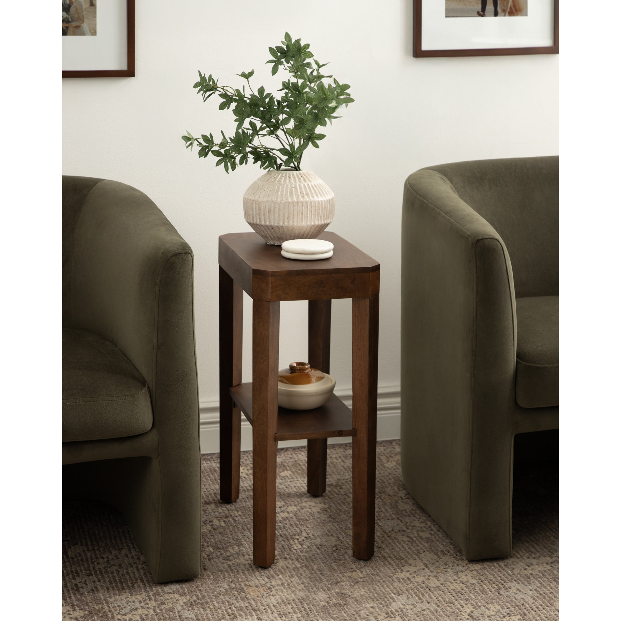 Ardentown Solid Wood End Table, Brown