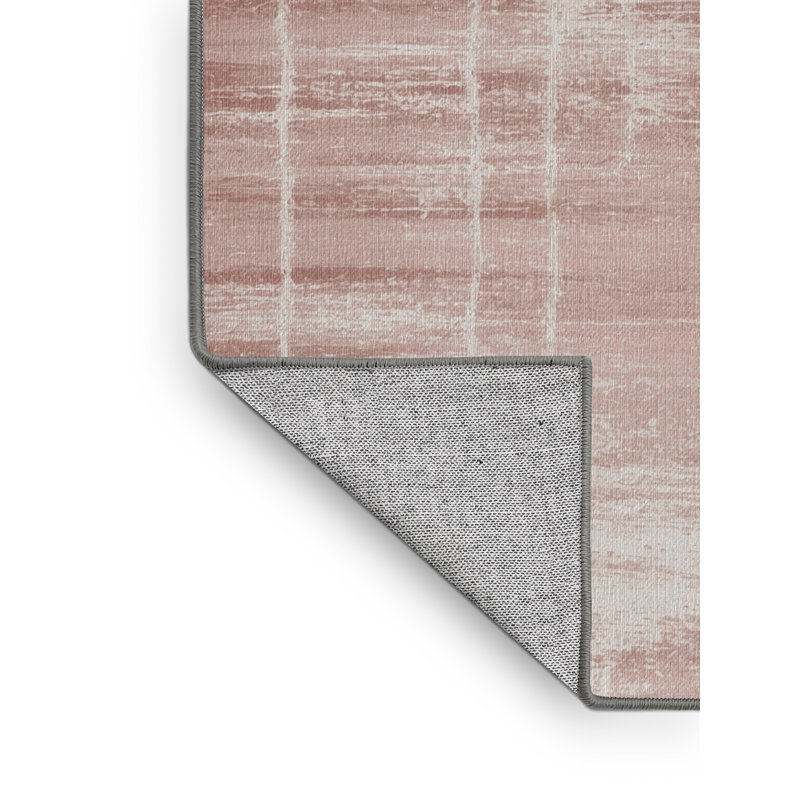 Tapis abstrait gris lavable à la machine, Tapis de couloir 2 pi x 5 pi
