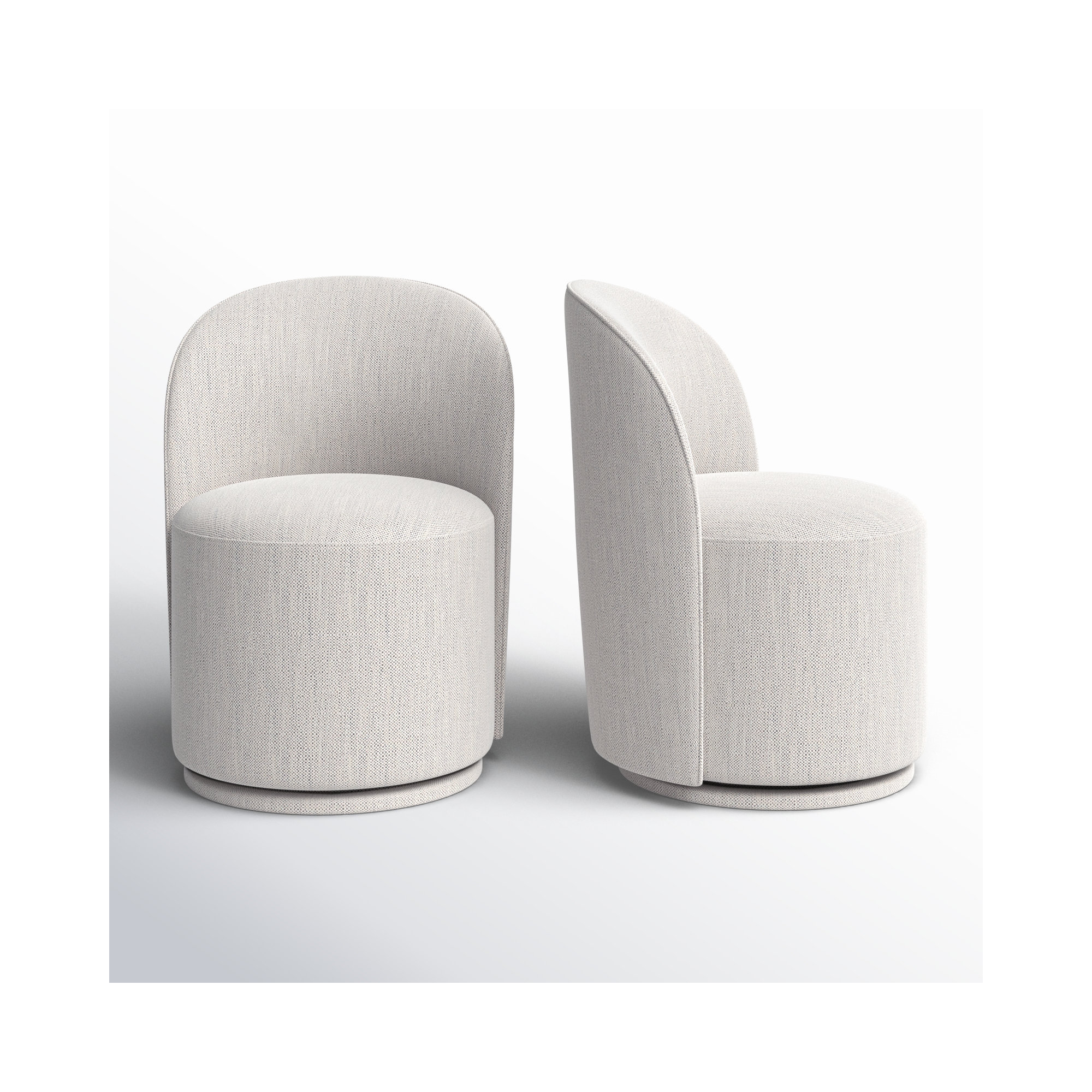 Sharlene Upholstered Side Chair, Prestige Ivory Basketweave