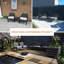 Larkie Outdoor 2 Seat & Square Side Table Bistro Set for Modern Gardens & Patios (Cover Included)-82939335