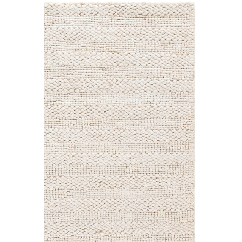 Tapis uni en jute / coton Keyia, Rectangle 3 pi x 5 pi