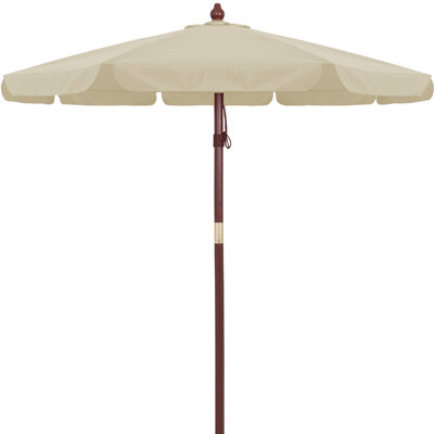 Jewel 330 cm W X 330 cm D Octagonal Beach Parasol with Pulley Lift