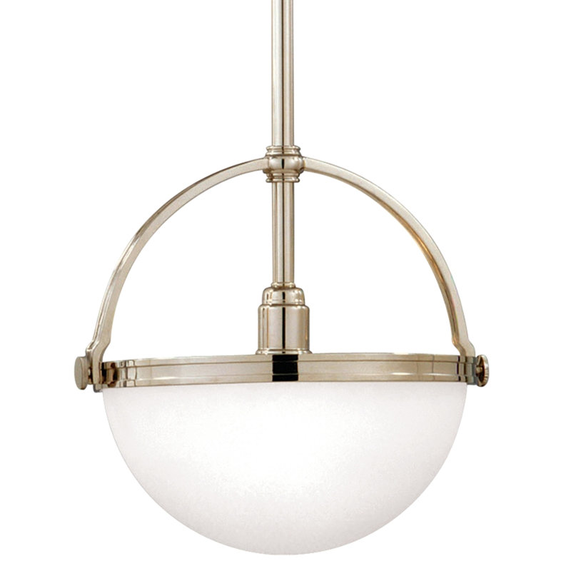 Stratford 1 - Light Pendant, Aged Brass, 21" - 69" H x 14.25" W