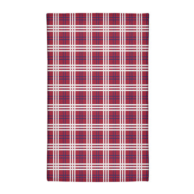 Tapis rouge à carreaux