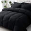 Ensemble de literie 7 pièces, couette ultra-douce en duvet synthétique avec draps, taies d'oreiller et couvre-lits