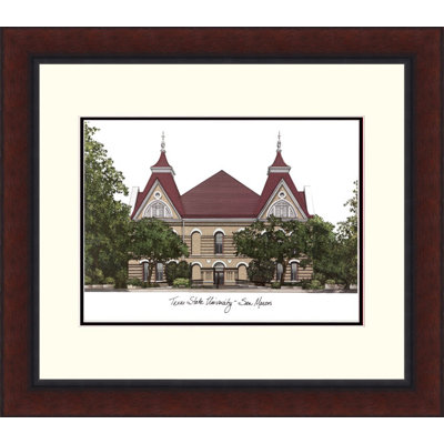 Cadre photo de lithographie à alumnus héritée ncaa texas state bobcats