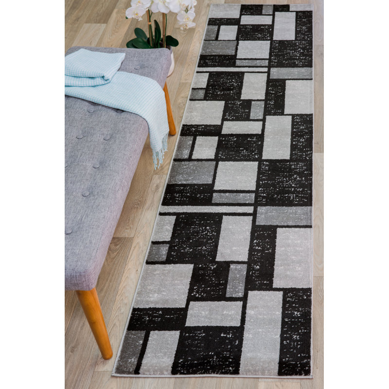 Catalan Geometric Indoor Rug, Runner 2'2" x 7'8"