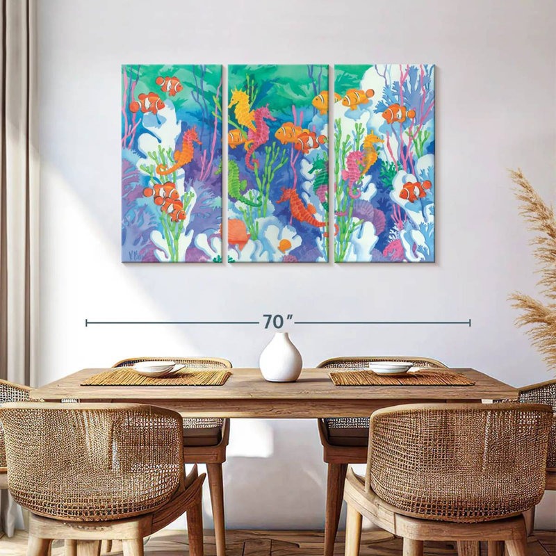 Brampt Seahorse Lagoon, 36" H x 57" W