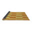 Brun abstrait/jaune Tapis décoratif Peart-751977919
