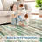 Large Area Rug Stain-Resistant Contemporary Dining Room Rug, Soft Neutral Floor Mats, Easy Cleaning Modern Accent Carpet, Non-Shedding Rugs-1972119754