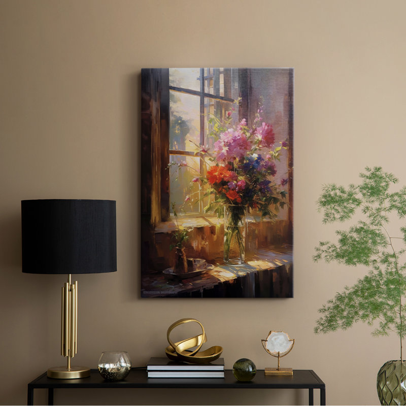 Série FLORAL DCCL XXVII - Toile tendue avec châssis Premium - Prêt à être accroché