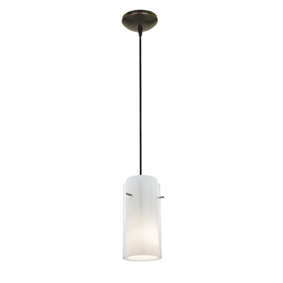 Luminaire suspendu cylindrique à 1 lumière Clarksburg