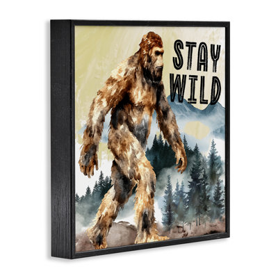 Stay Wild with Mythical Monster Framed Giclee, design by Nicole DeCamp